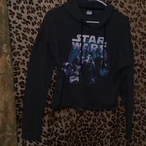 GRAY HOODY STAR WARS T-SHIRT